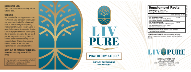 Liv Pure - Supplement Facts